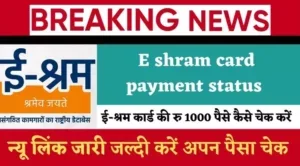 E shram card payment status