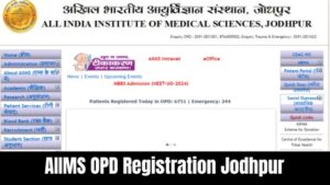 AIIMS OPD Registration Jodhpur