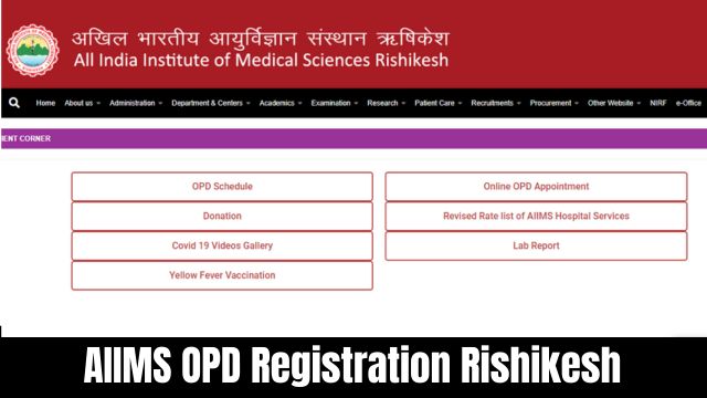 AIIMS OPD Registration Rishikesh