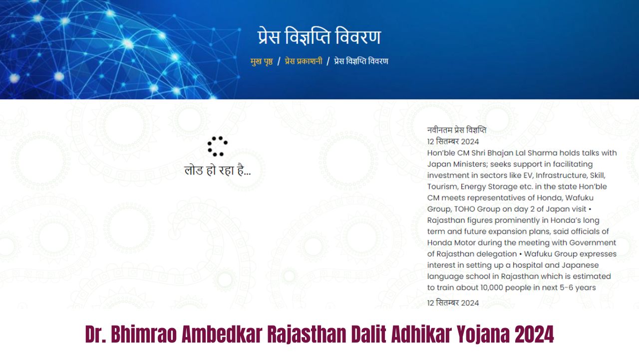 Dr. Bhimrao Ambedkar Rajasthan Dalit Adhikar Yojana 2024